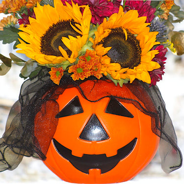 Vibrant Pumpkin Basket for Halloween